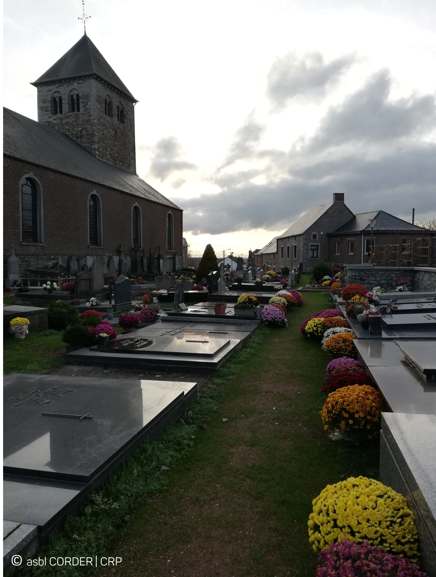 cimetière public enherbé