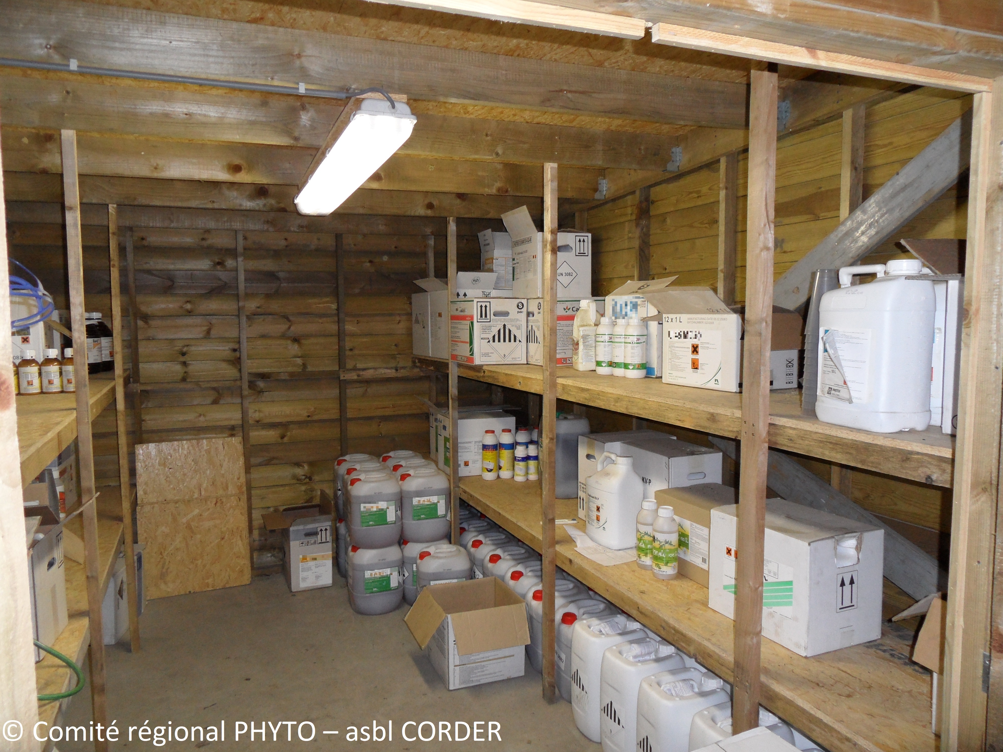 Utilisation et stockage  CORDER ASBL