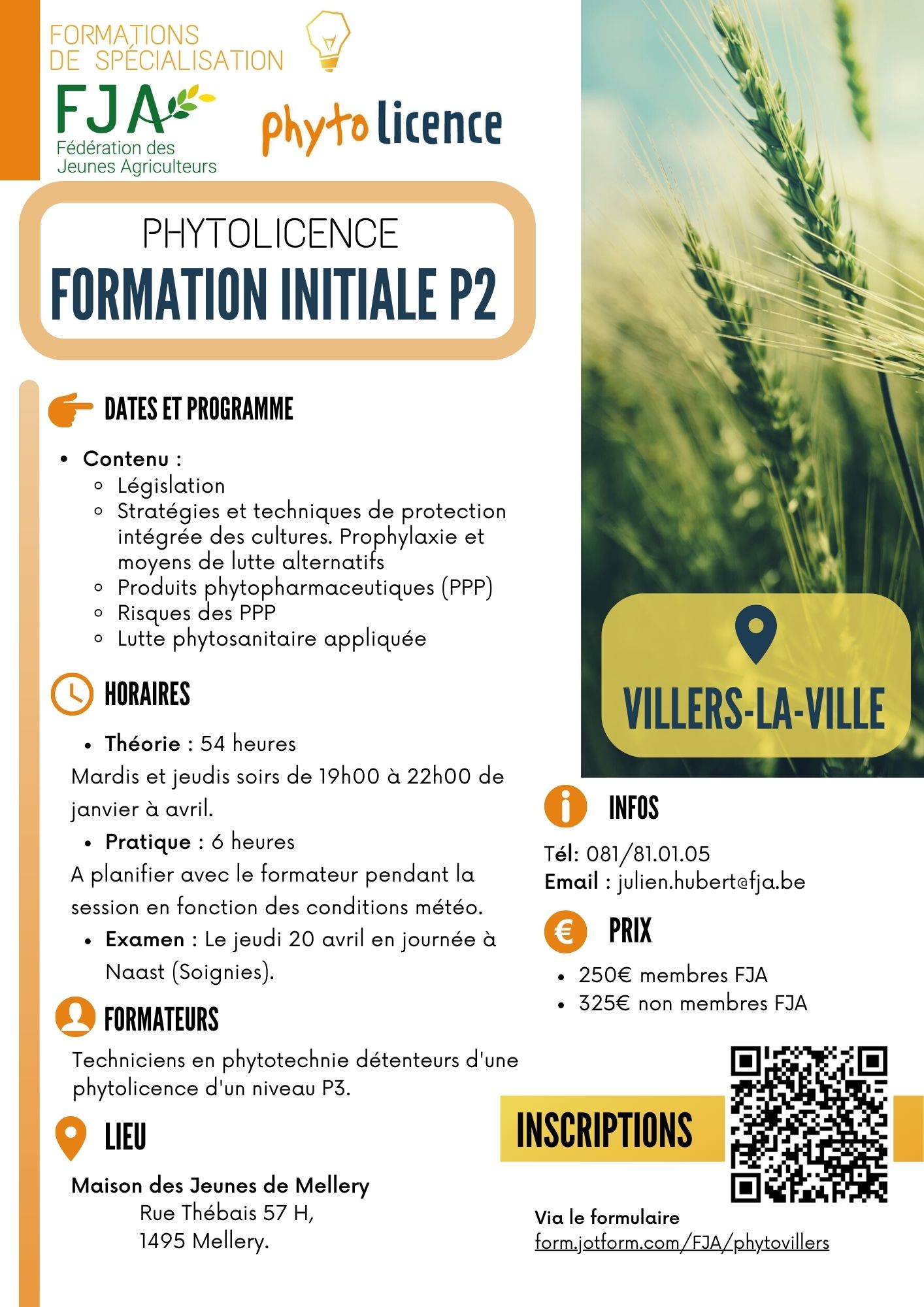 FI phytolicence Villers-la-Ville