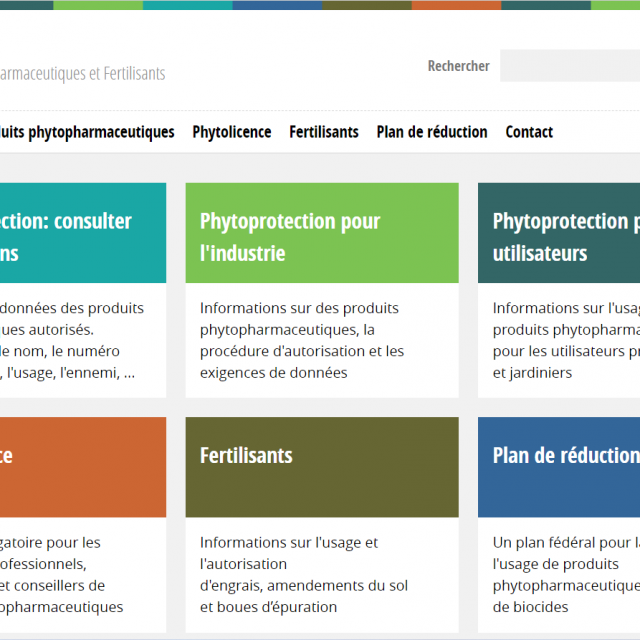 Page d'accueil site Phytoweb